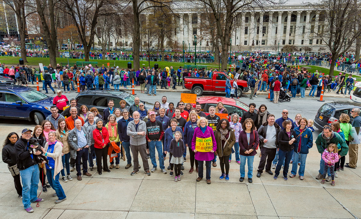 Wadsworth Center scientists at the Albany March for Science