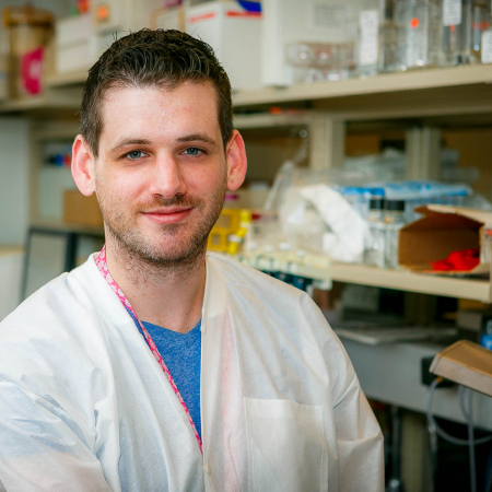 Joseph Shea in labcoat